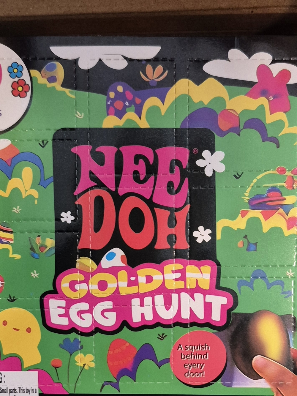 NeeDoh Golden Egg Hunt Squishy Toy - Green, Pink, Yellow